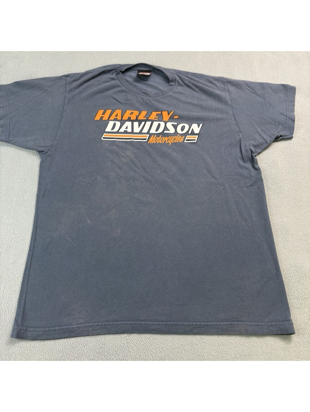 Harley Davidson Motorcycles Dubuque Iowa T Shirt Size Large Grayish Blue